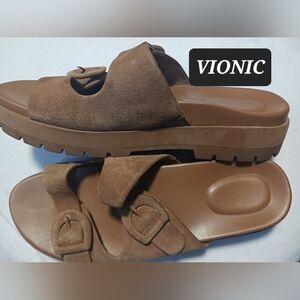 VIONIC SUEDE Sandals Womens Size 11 CAPITOLA STYLE